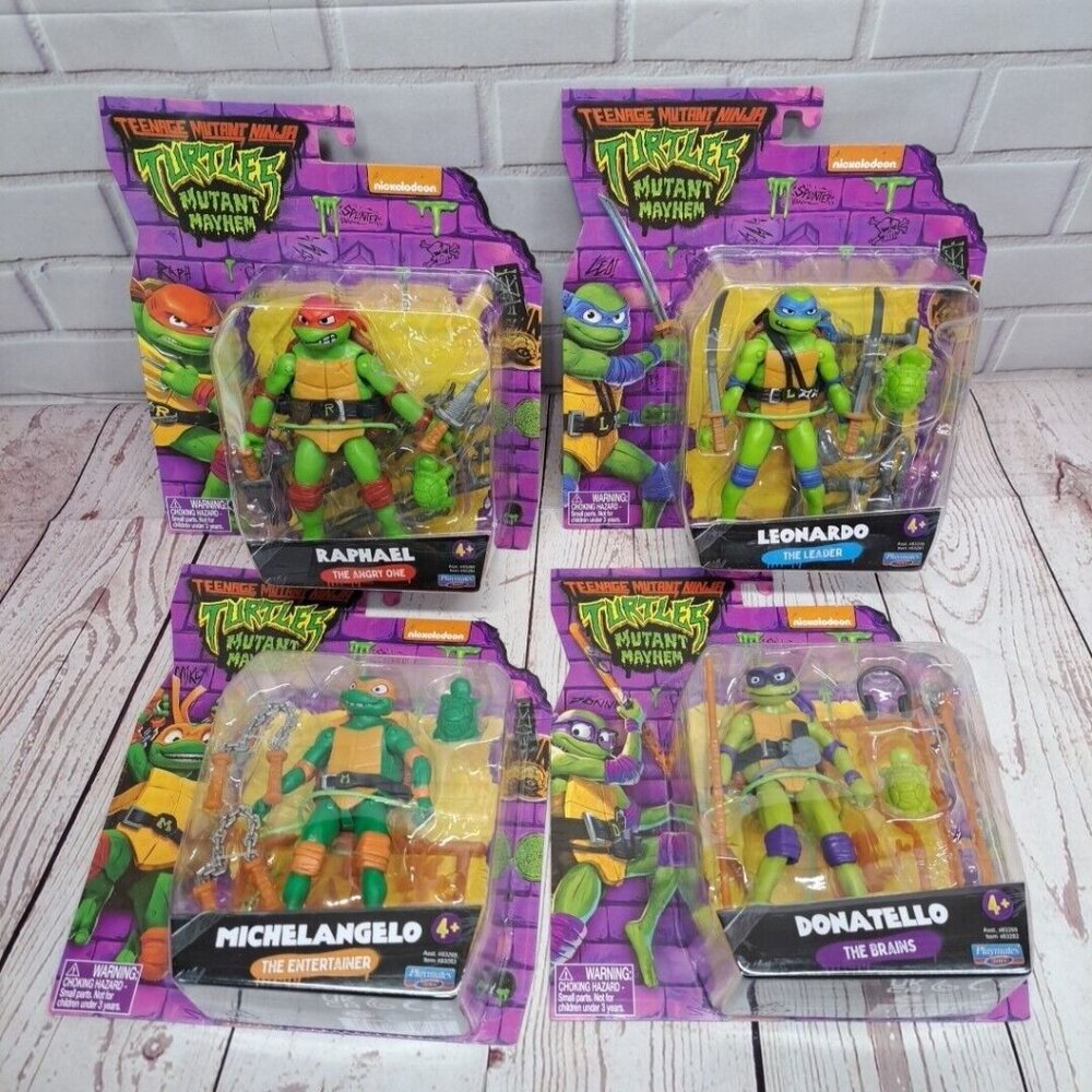 Teenage Mutant Ninja Turtles Mutant Mayhem Action Figures 4-Pack: Raphael Leonar